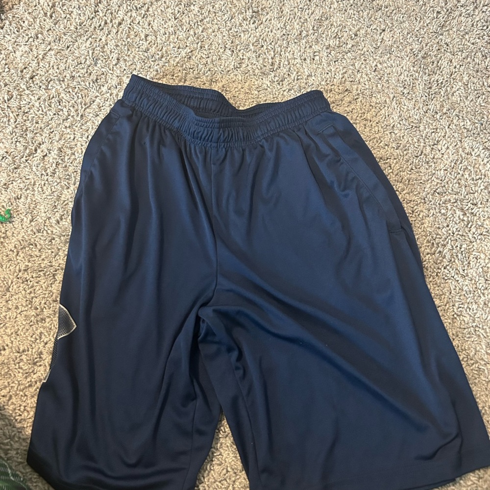 Men's Navy Blue Athletic Shorts